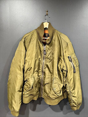 Polo Ralph Lauren Polo Jeans Company Auth. Military Supply Bomber Jacket Green